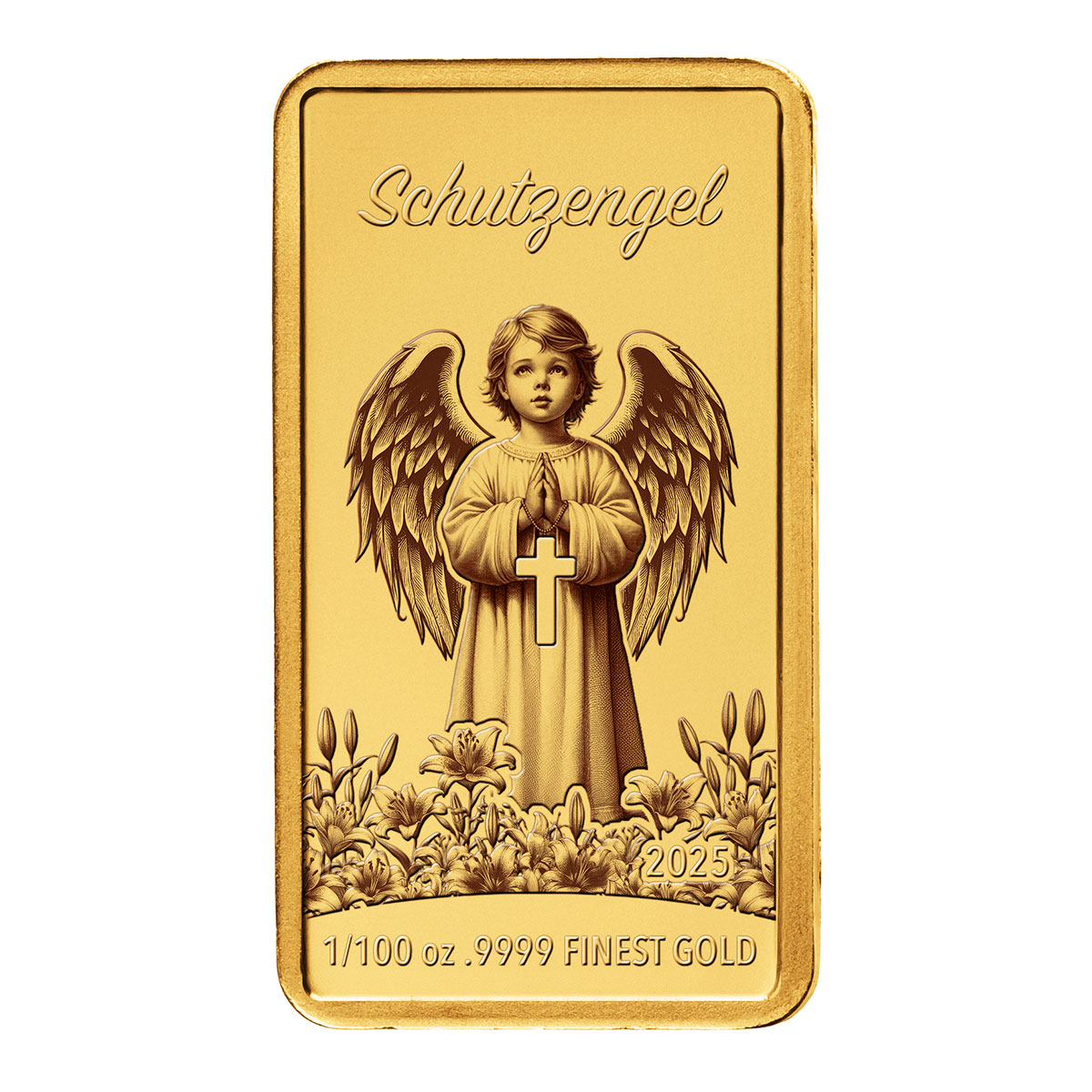 Goldbarren Schutzengel (deutschsprachig)