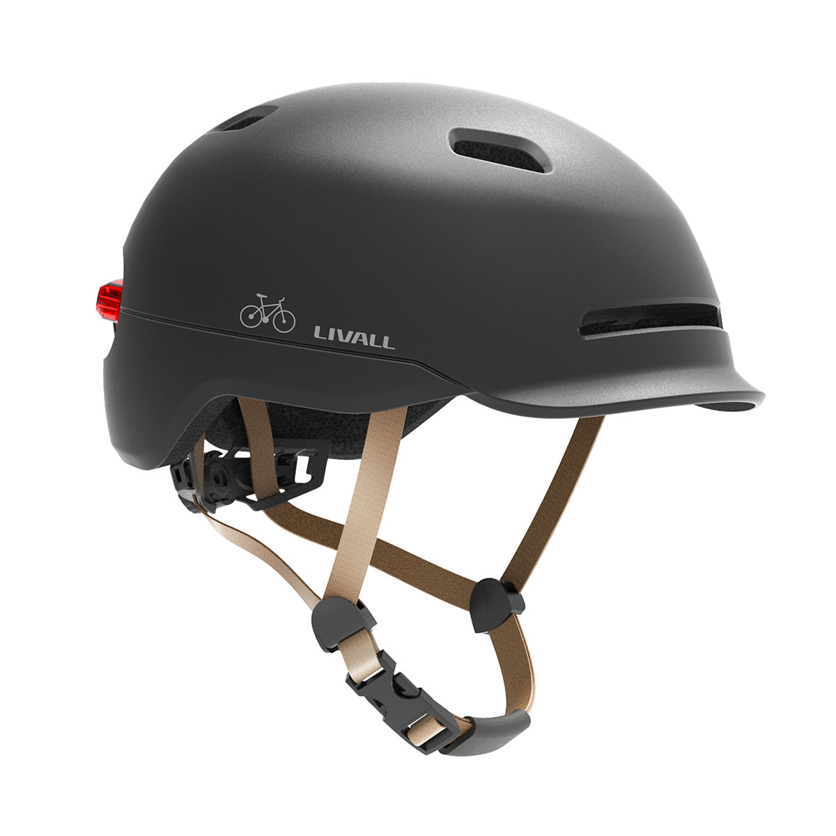 Fahrradhelm mit Bremslicht und SOS-Alarm