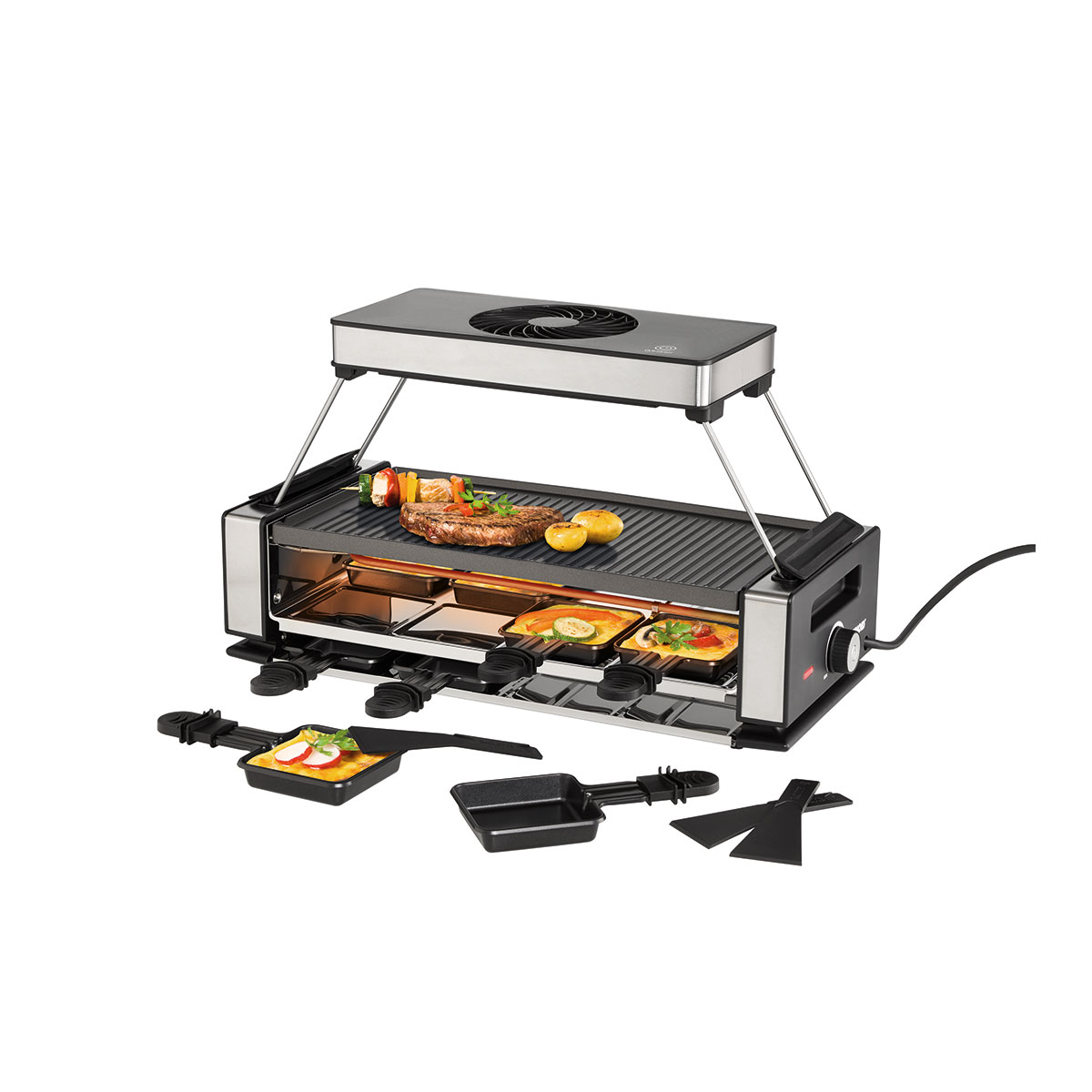 Raclette Smokeless inklusive Raclette Buch