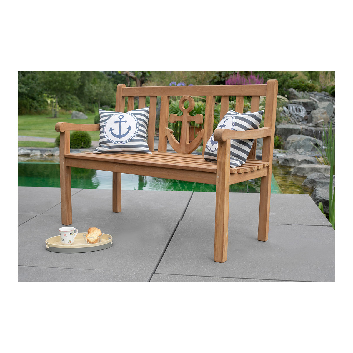 Teak-Gartenbank Anker