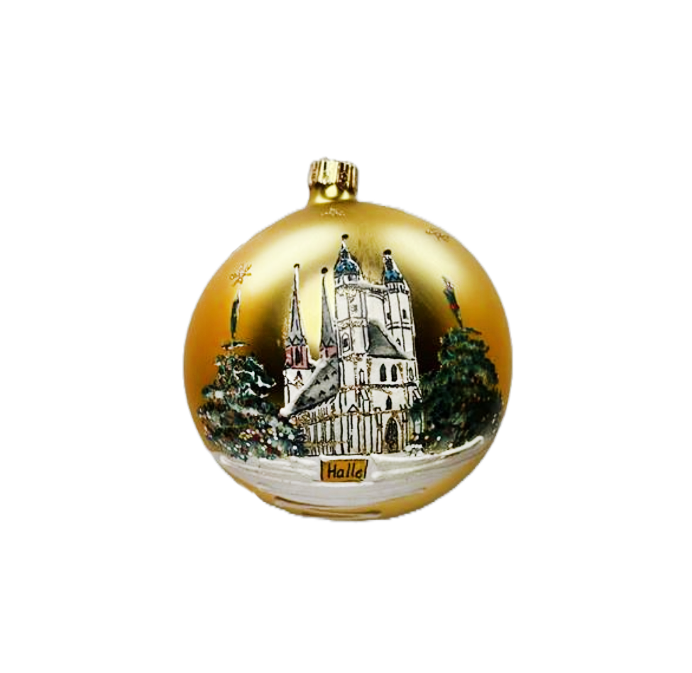 Weihnachtskugel Halle