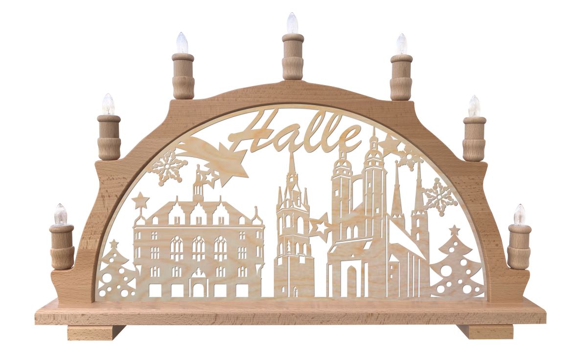 Schwibbogen Halle