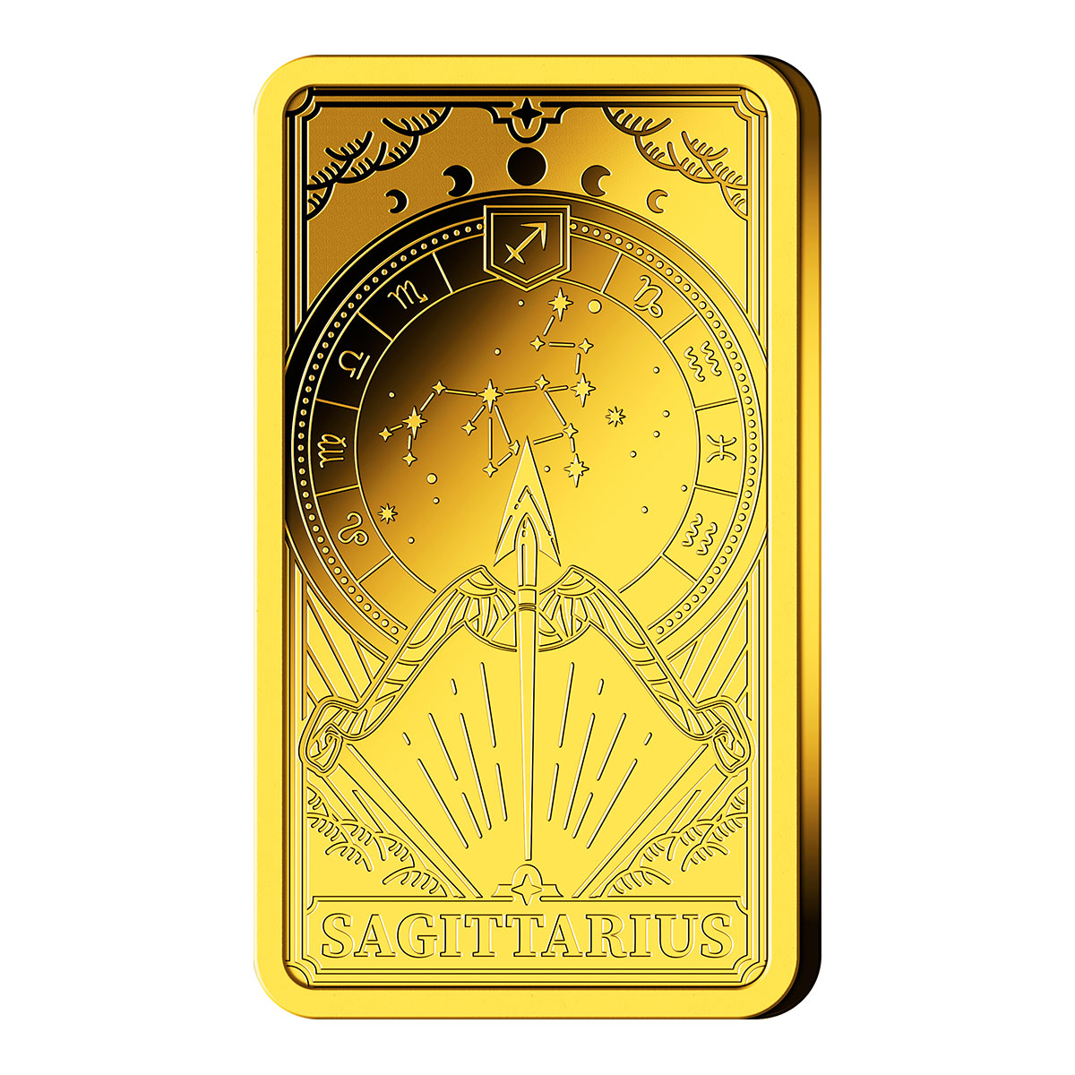 Goldbarren Sternzeichen Schütze mit Zertifikat