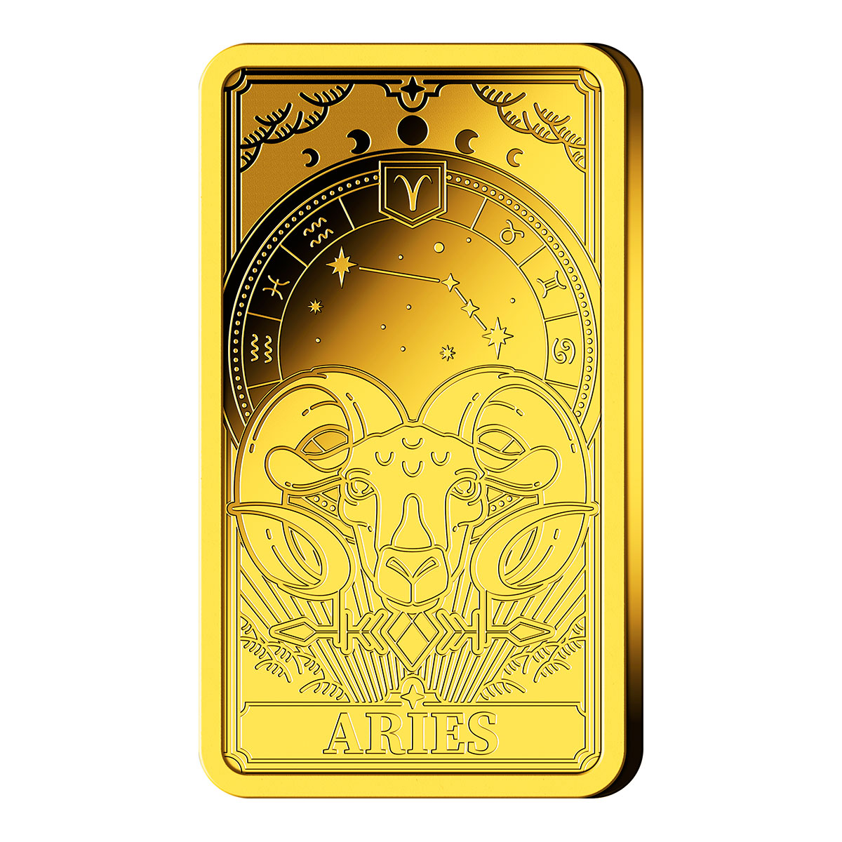 Goldbarren Sternzeichen Widder mit Zertifikat