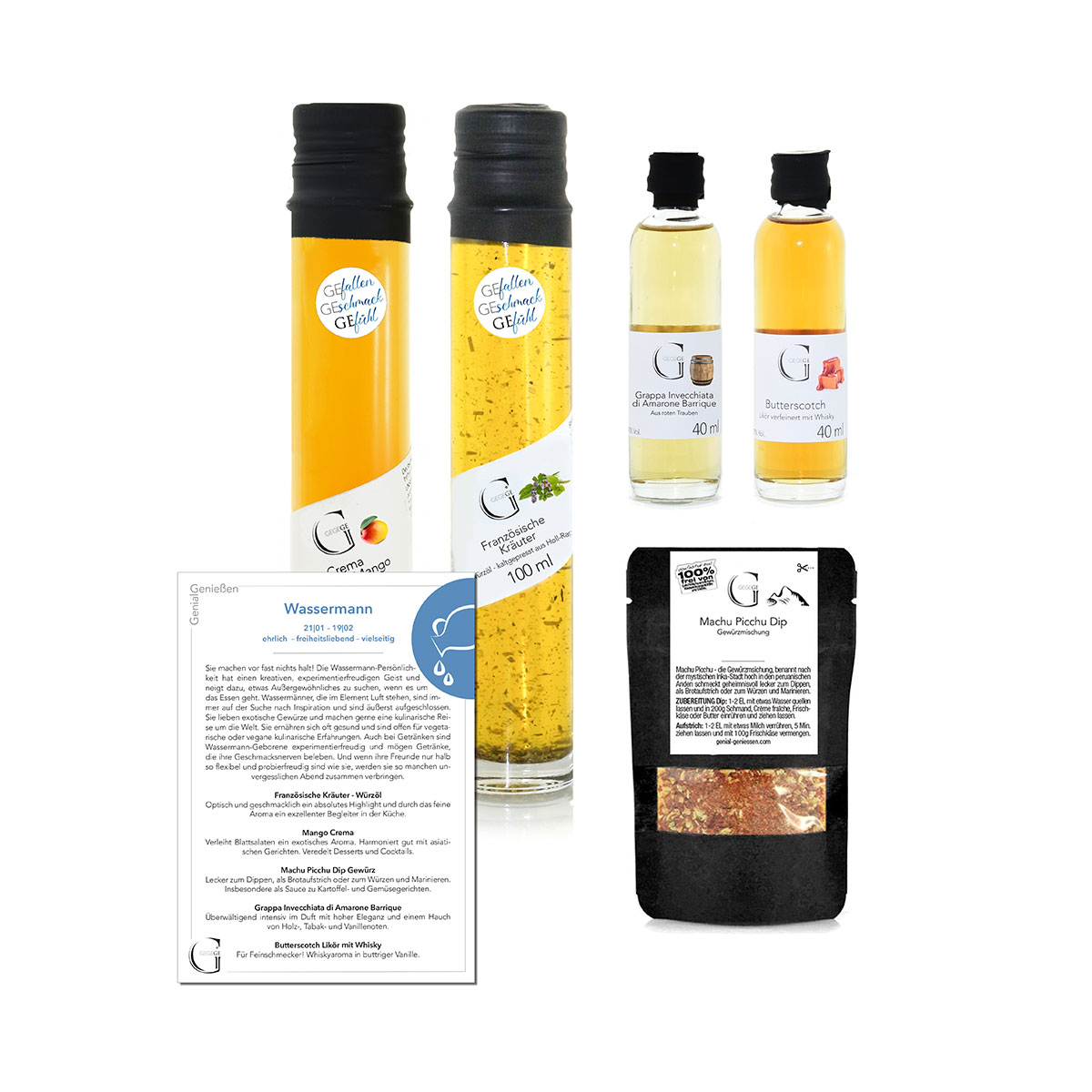 Geschenk-Set Sternzeichen Wassermann