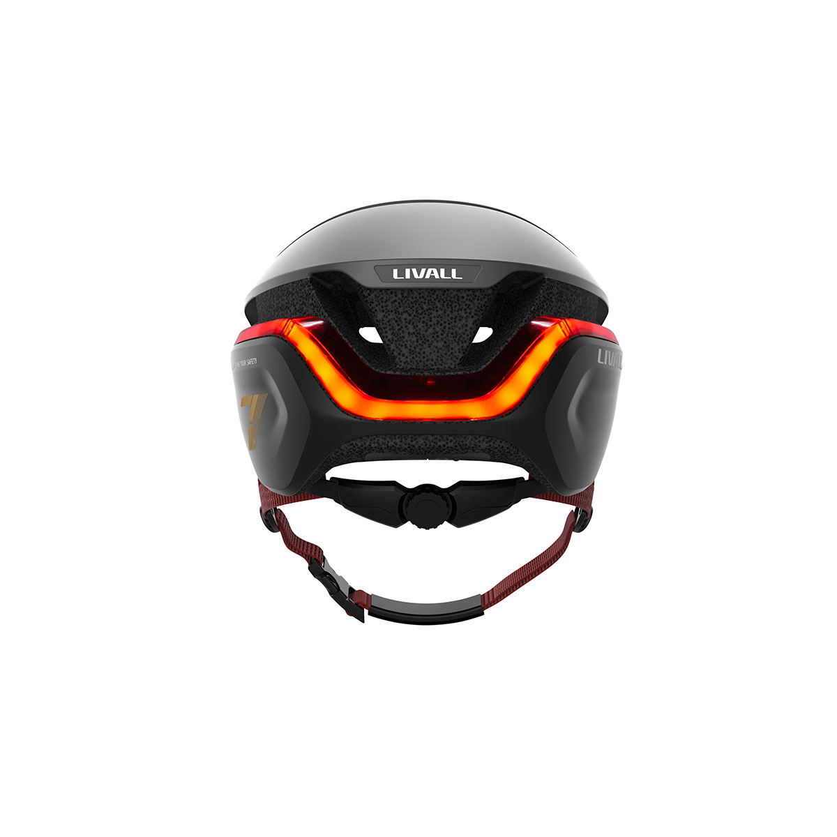 Fahrradhelm mit Bremslicht, Blinker und SOS-Alarm