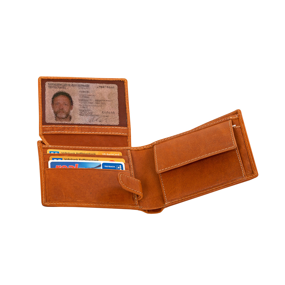 Herrengeldbeutel AMBRAS, Farbe cognac