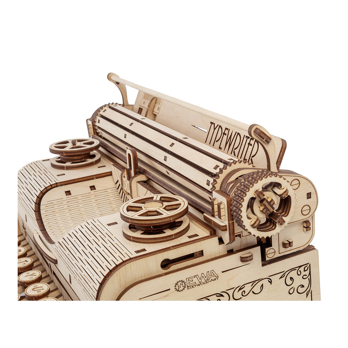 3D Holzpuzzle Schreibmaschine