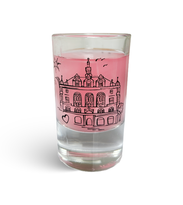 Schnapsglas Halle Stadthaus