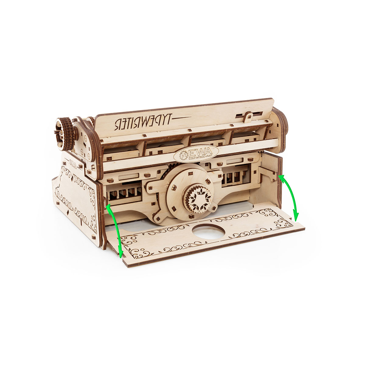 3D Holzpuzzle Schreibmaschine
