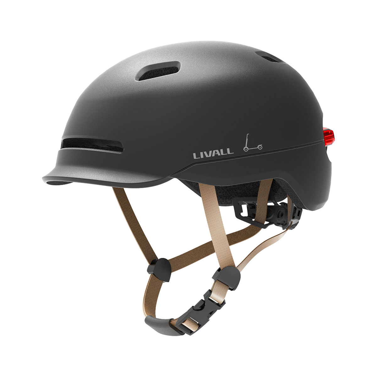 Fahrradhelm mit Bremslicht und SOS-Alarm