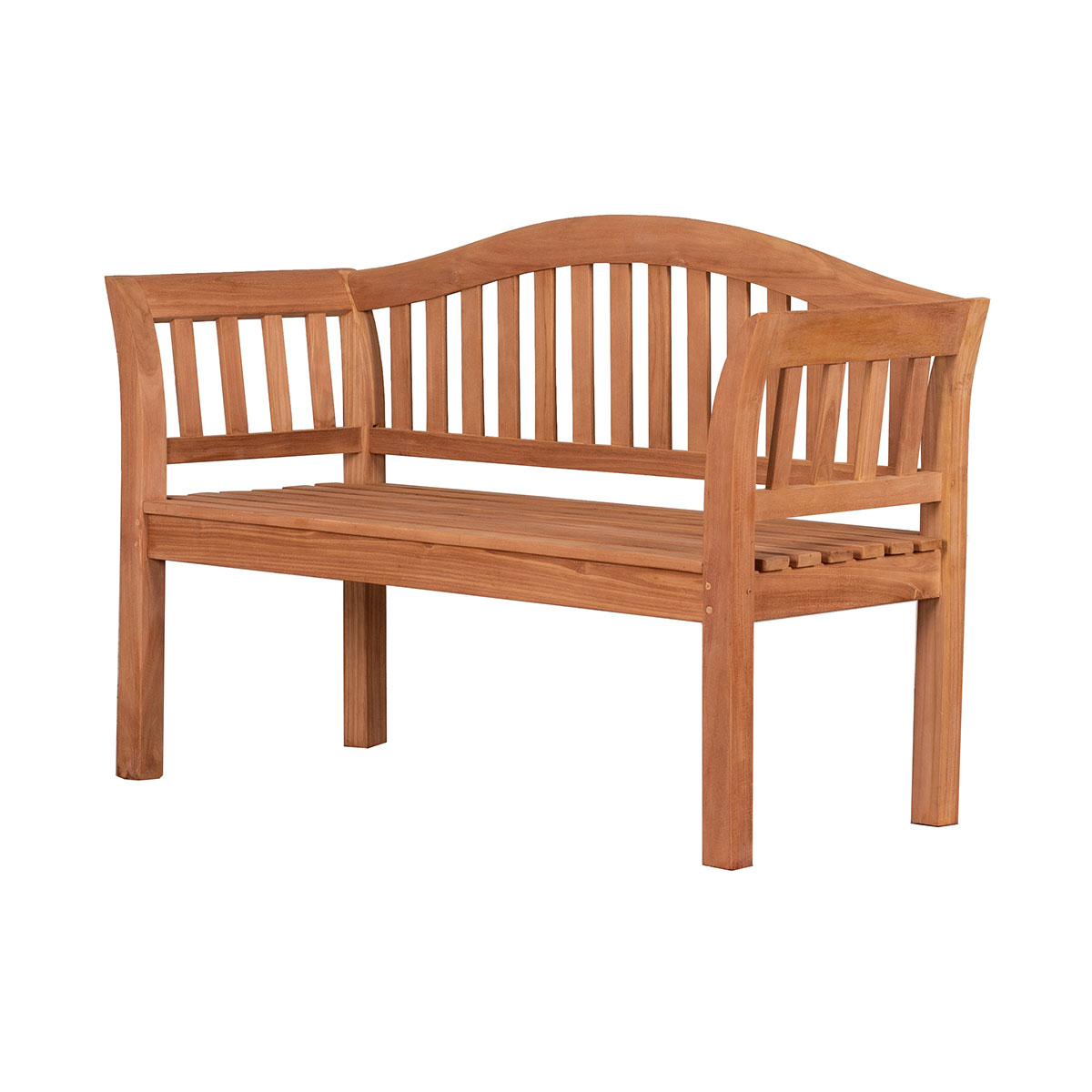 Teak-Gartenbank Wave