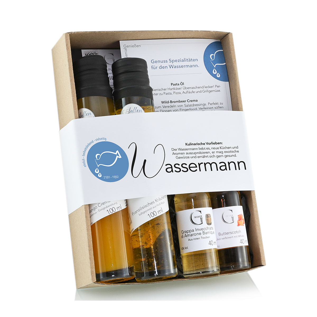 Geschenk-Set Sternzeichen Wassermann