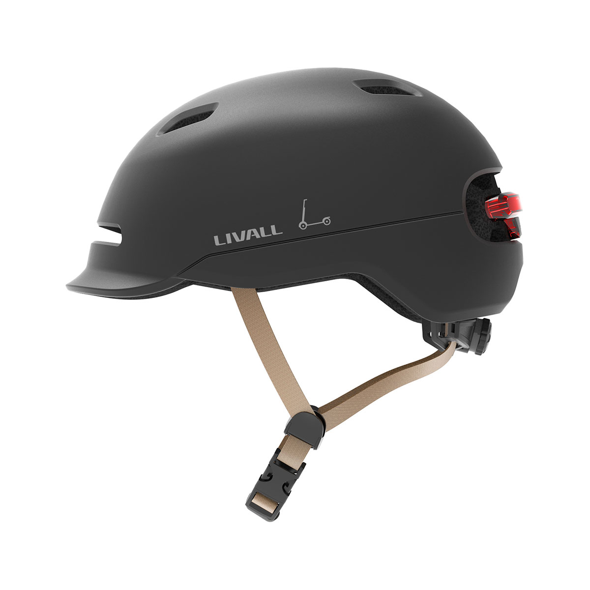 Fahrradhelm mit Bremslicht und SOS-Alarm